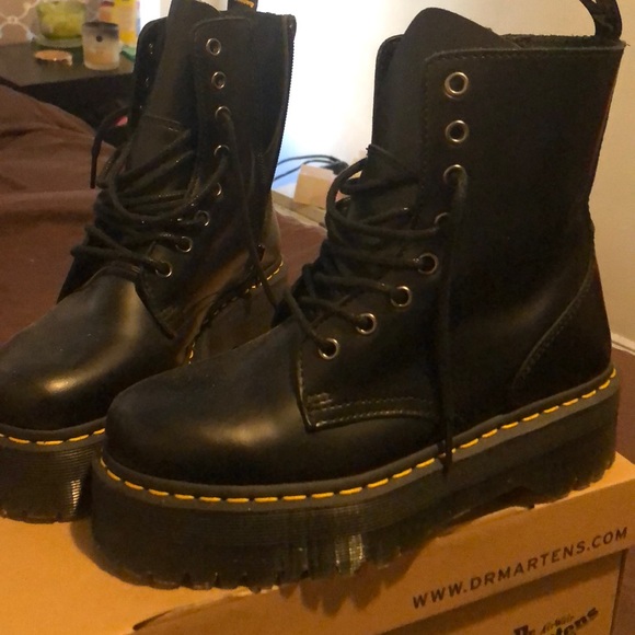 Dr. Martens Shoes - “Jadon” black platform boots dr. martens